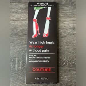 Vivian Lou Couture Insoles NEW Medium 8 to 9.5